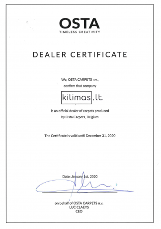 Dealer Sertificate Ostа 1