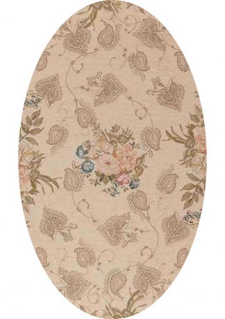 Vaip Elegant Tapestry Anouchka Fiore 7066-Ivr Oval 1