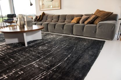 Vaip Mad Men Griff-8655 White On Black14