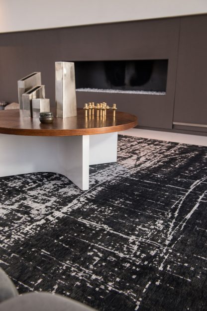Vaip Mad Men Griff-8655 White On Black 7