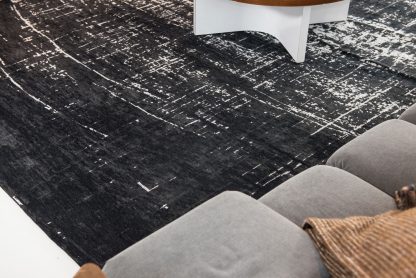 Vaip Mad Men Griff-8655 White On Black 1